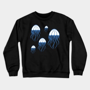 Blue Jellyfish Crewneck Sweatshirt